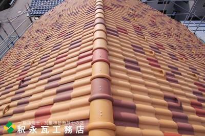 富山市 新築瓦屋根工事 洋瓦セラマウント混ぜ葺き2.jpg