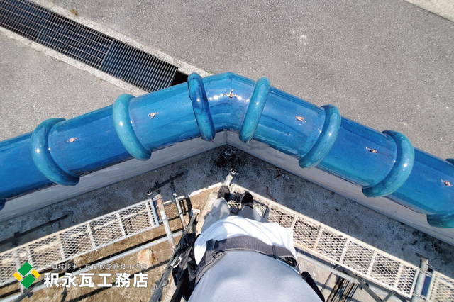 富山市塀瓦工事（7寸丸瓦、青瓦、青緑瓦g.jpg