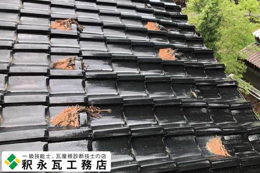 富山瓦　屋根掃除　雨漏り修理2.jpg